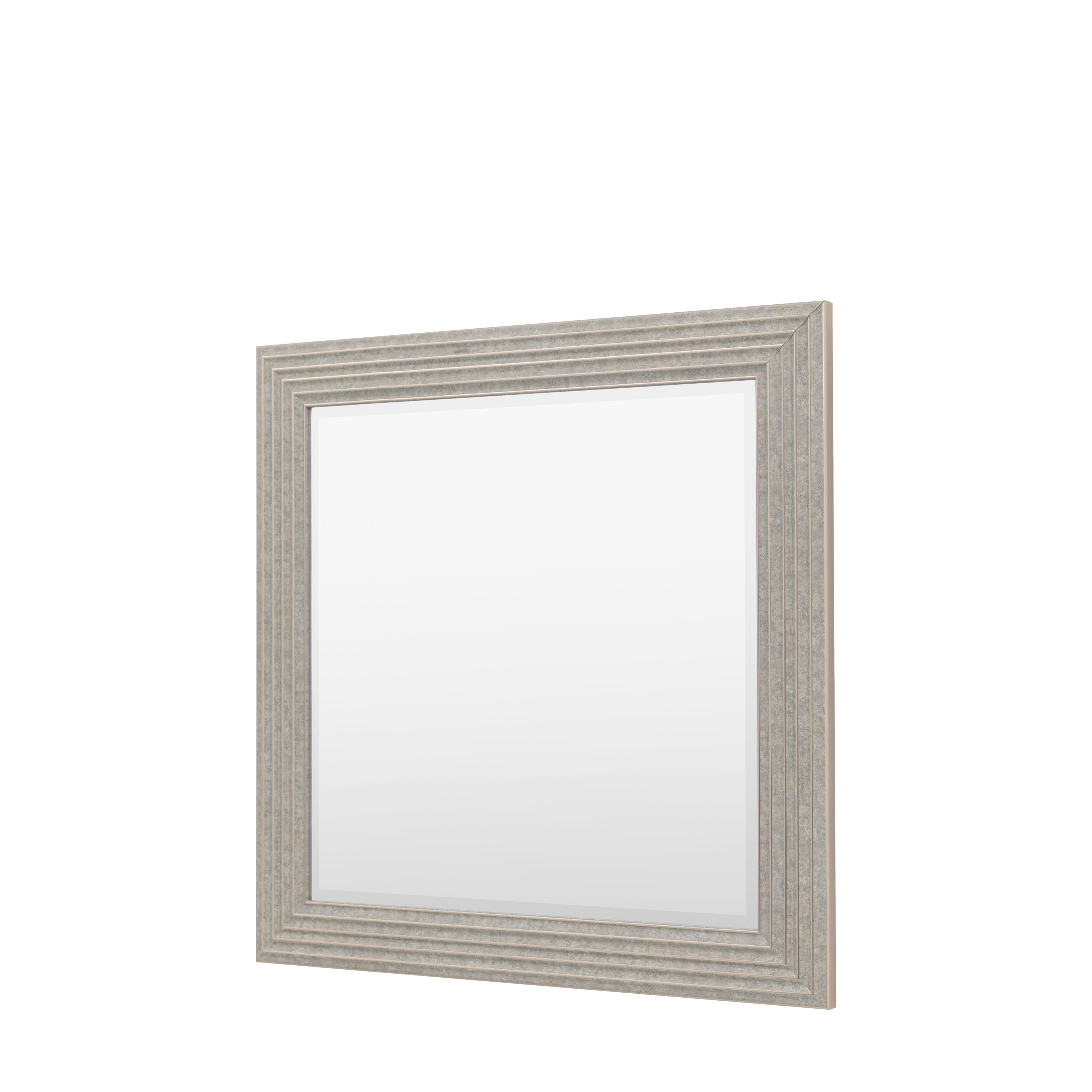 Santiago Rustic Silver Square Wall Mirror